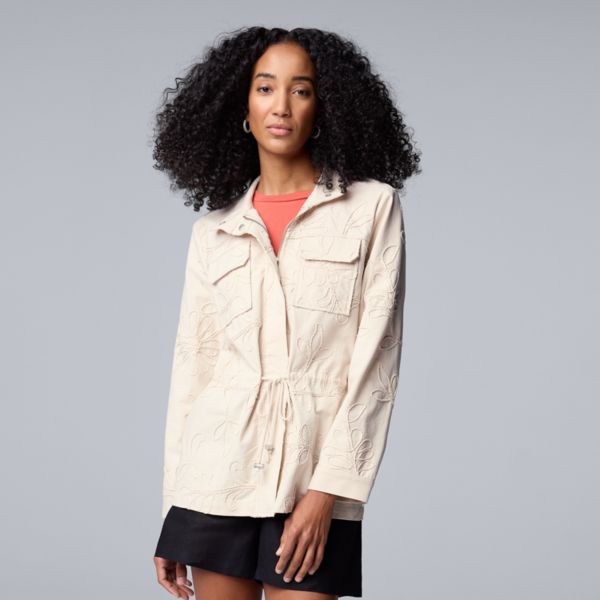 

Женская вышитая куртка Simply Vera Vera Wang, цвет white cedarwood