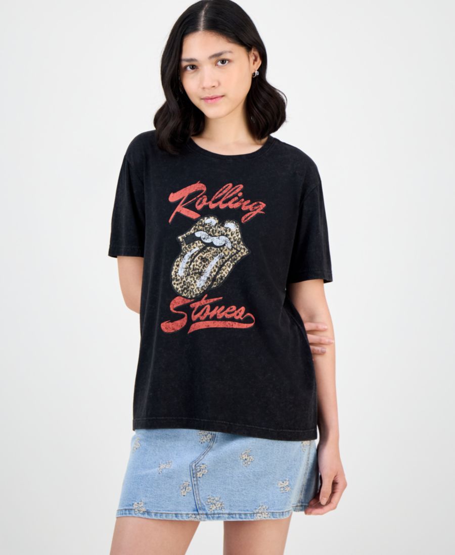 

Женская футболка с круглым вырезом Rolling Stones And Now This, Black