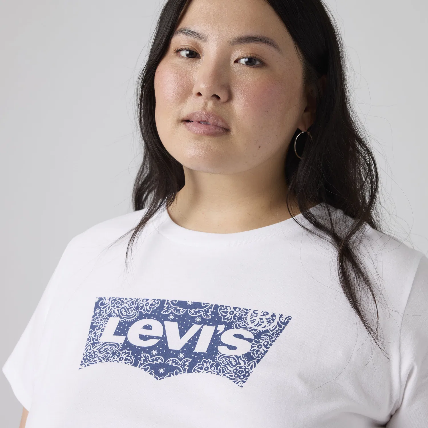Футболка с идеальным логотипом (большого размера) Levi's, White — фото 2