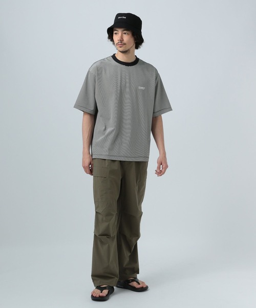 

Футболка с коротким рукавом, компактная, в полоску BAYFLOW, белый