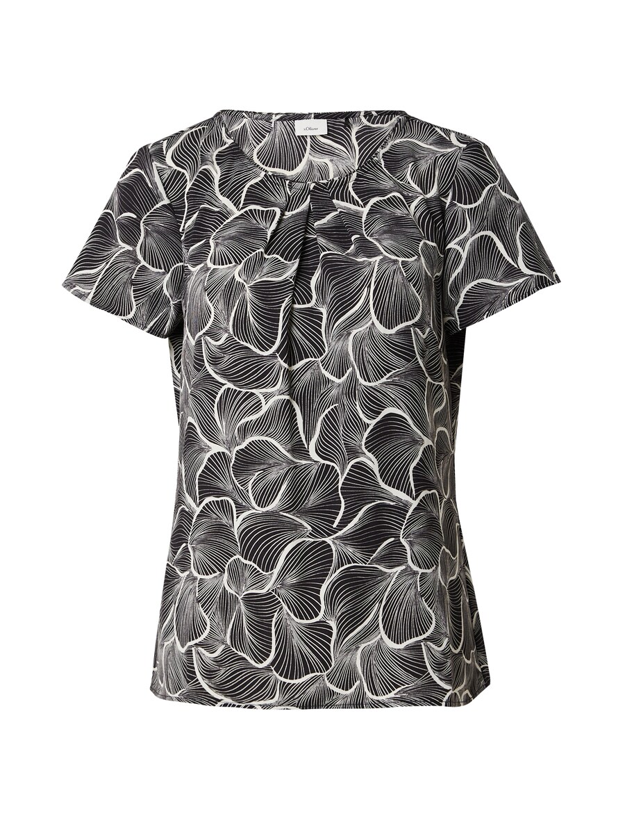 

Блузка с коротким рукавом s.Oliver BLACK LABEL Blouse, цвет grey/anthracite