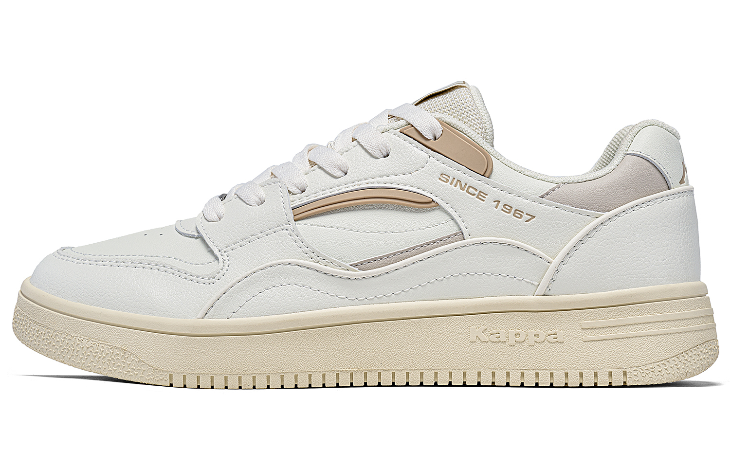 

Противоскользящие износостойкие низкие кеды для скейтбординга унисекс бело-серые Kappa, Winter белый/серыйхаки