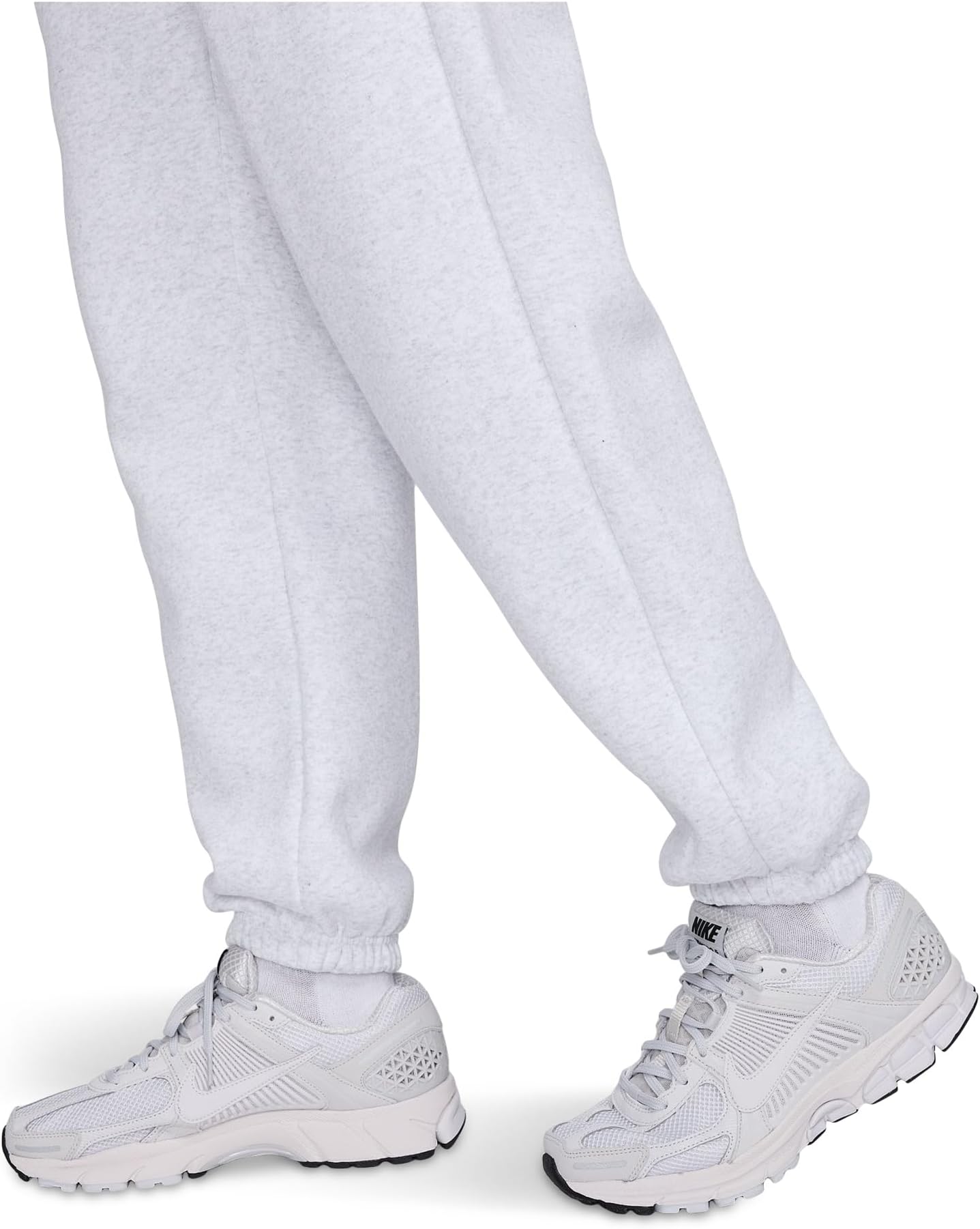 Женские спортивные брюки Phoenix Fleece с высокой талией, свободные Nike, Birch Heather/Black — фото 3