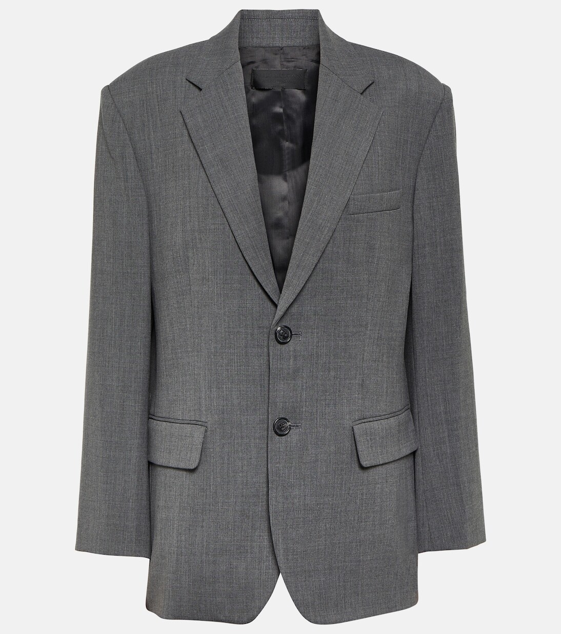 

Блейзер boyfriend из смесовой шерсти Nili Lotan, серый