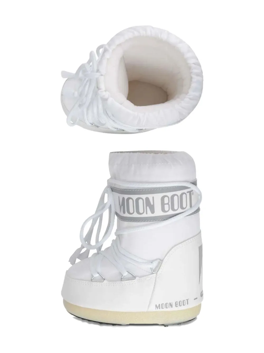 Ботинки на шнуровке с логотипом Icon Moon Boot Kids, белый — фото 4