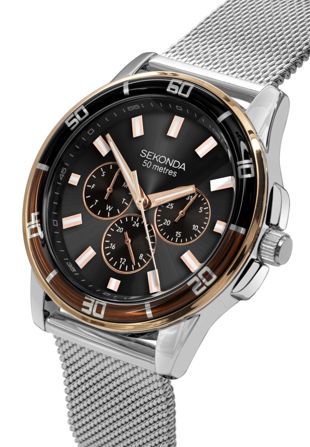 

Хронограф MIDNIGHT 44MM WITH ROUND CASE Sekonda, черный