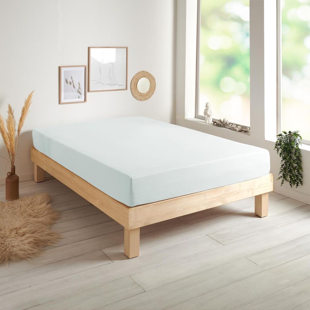 

Простыня Dream Sleep Basic одинарного джерси 120x200 см - 130x200 см серебро Traumschlaf