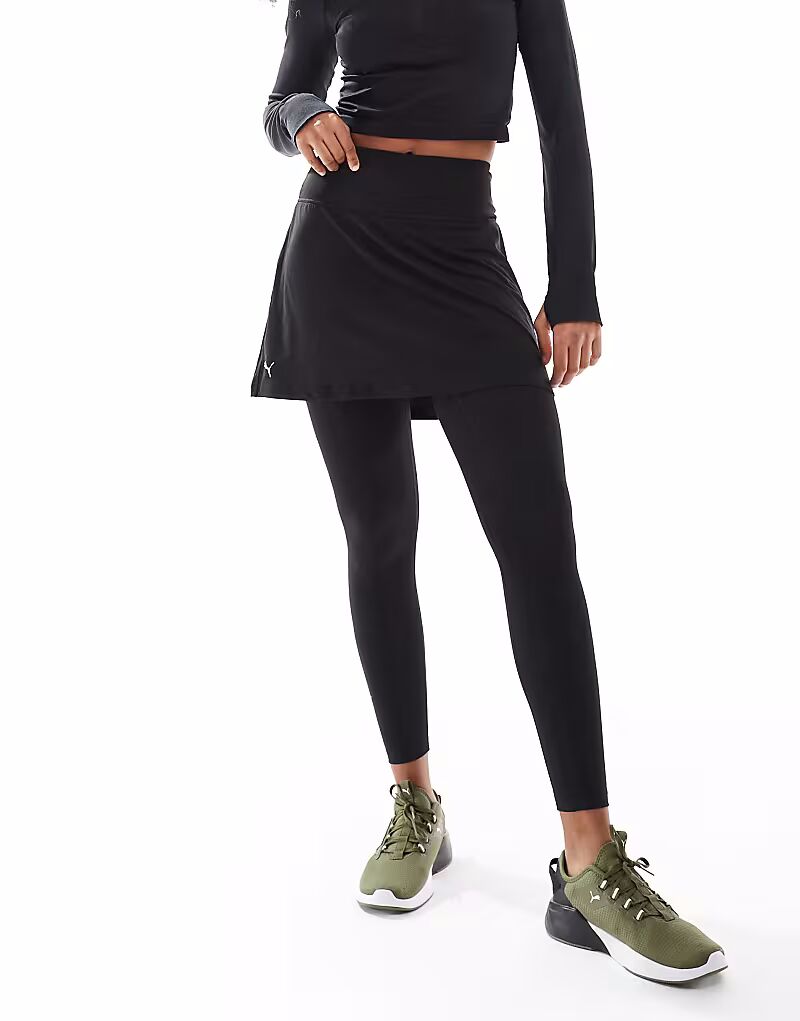 

Беговые тайтсы Puma Modest 2-в-1 черного цвета