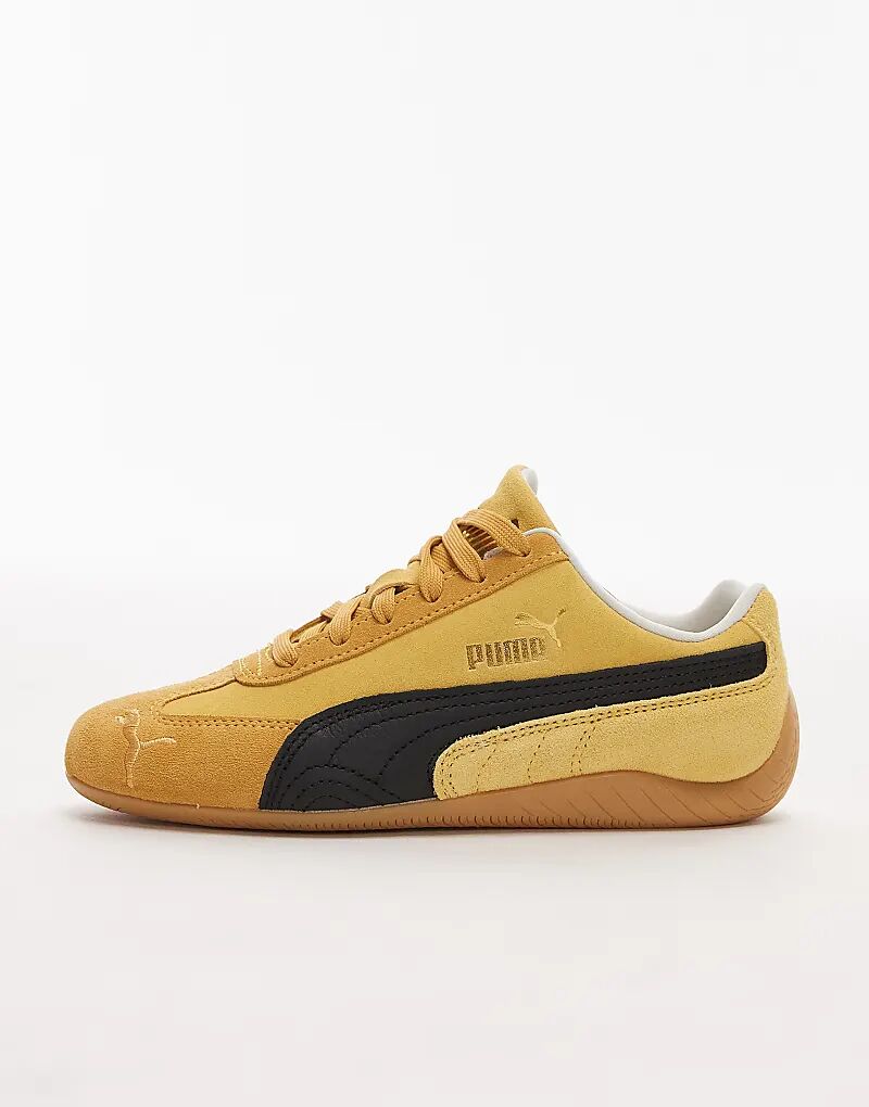 Кроссовки Puma Speedcat OG желтого и черного цветов — фото 2