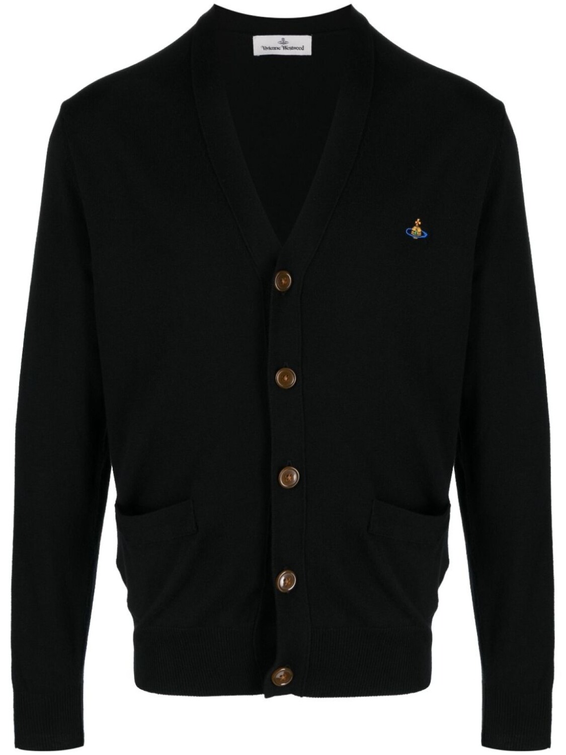 

Vivienne Westwood кардиган с вышитым логотипом Orb, черный
