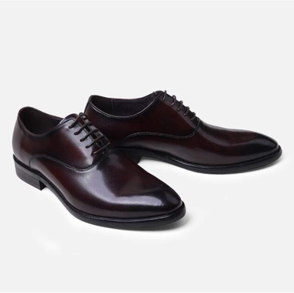 

Мужские оксфорды, британский стиль, повседневные офисные кожаные туфли для работы, вечеринок, банкетов, формальные туфли, коричневые, 43/UK 8.5/US 9 Grvpm