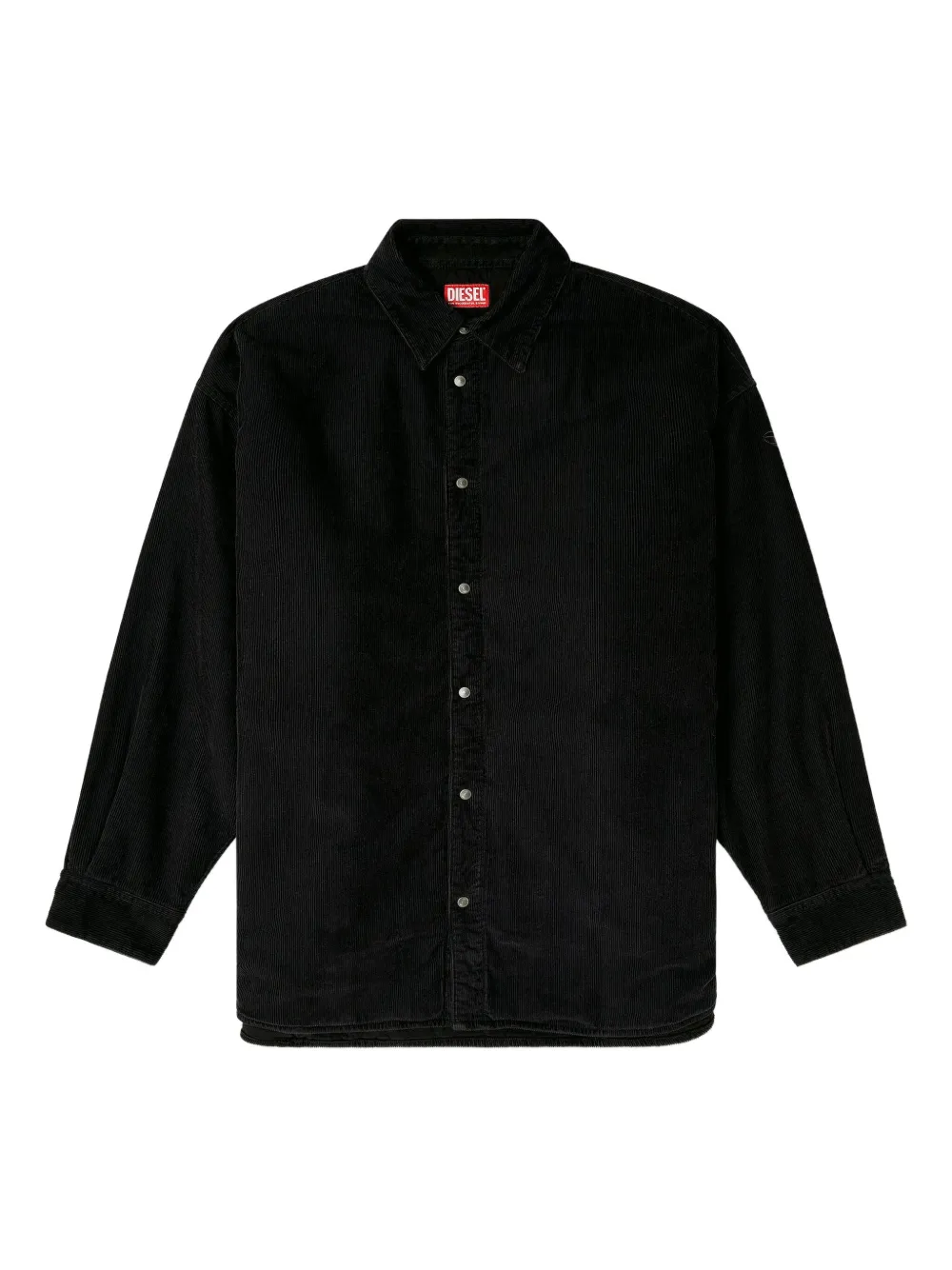 

Вельветовая рубашка с длинными рукавами DIESEL, черный