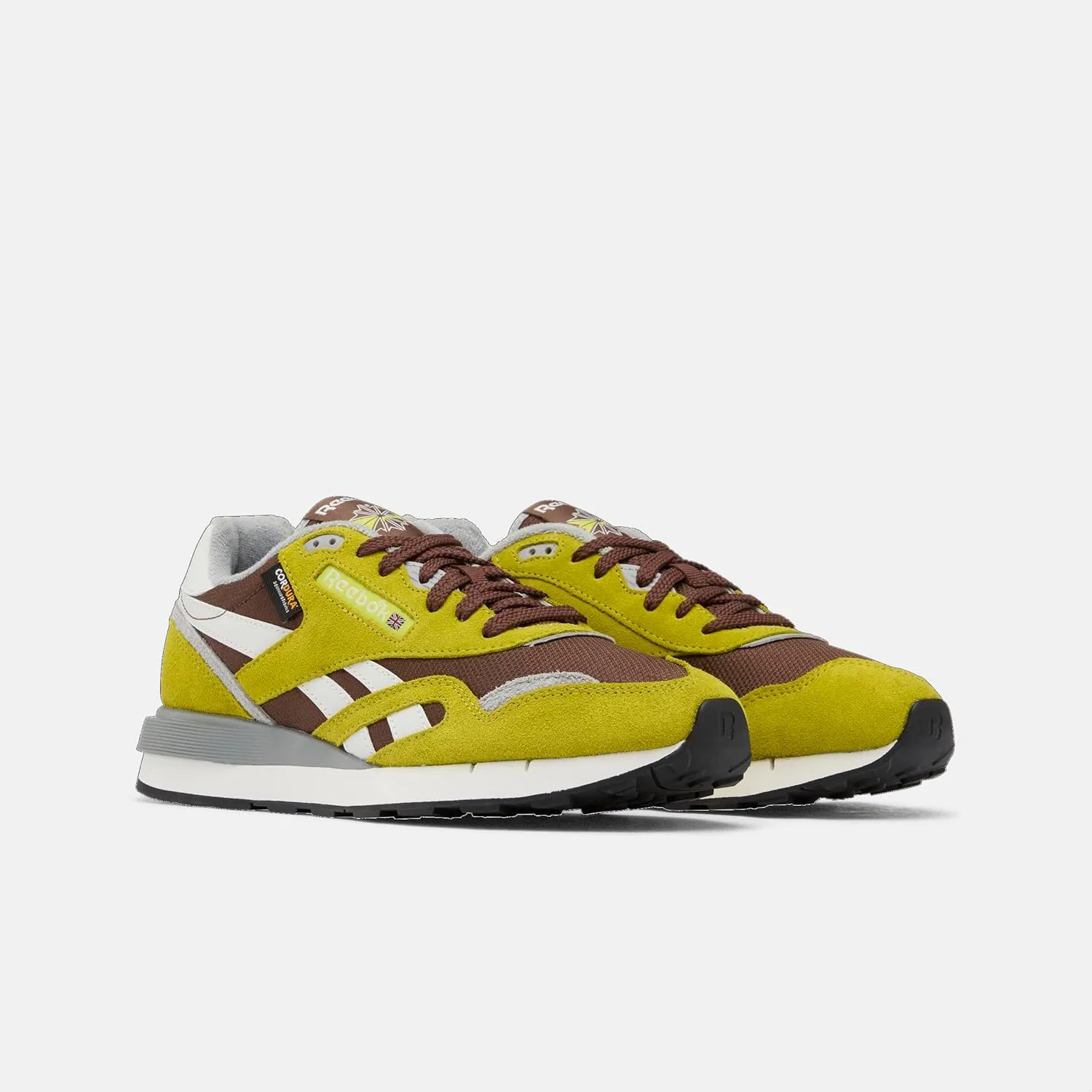 Кроссовки Reebok Unisex Classic Nylon 89, Twisted Chartreuse Campus Brown Barel Gr — фото 4
