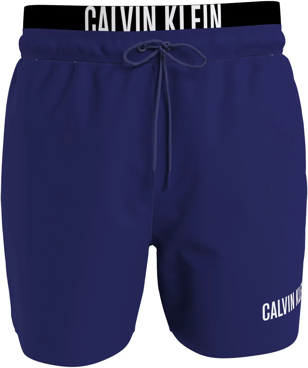 

Купальные шорты Calvin Klein Swimwear "MEDIUM DOUBLE WB", с двойным поясом, цвет Midnight Lagoon