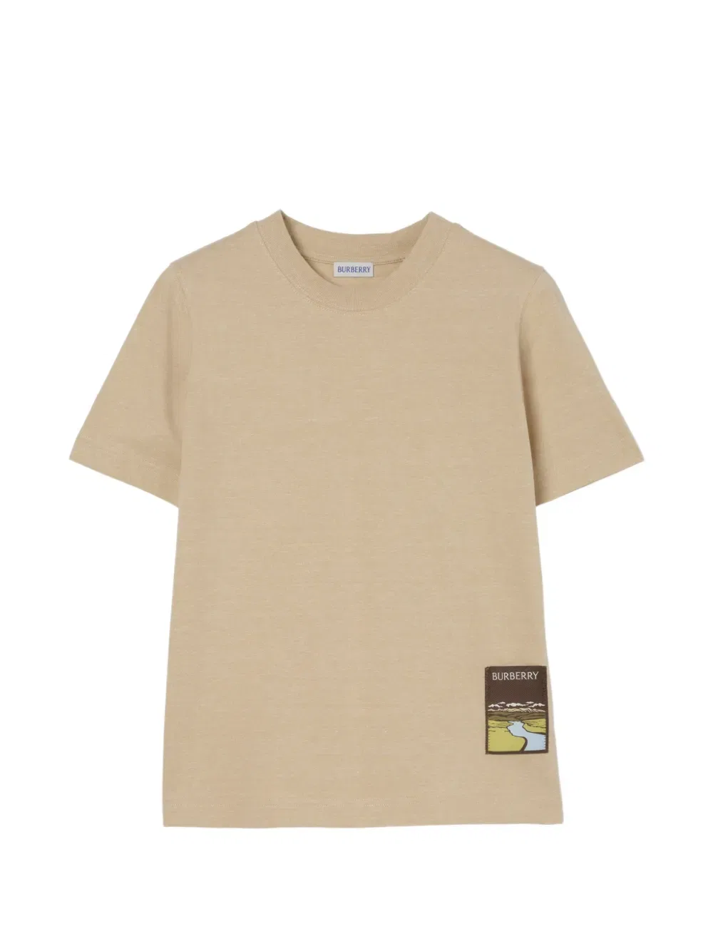 Футболка Burberry Landscape, с надписью, нейтральный