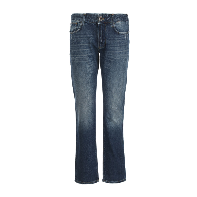 

Прямые джинсы с низкой талией EMPORIO ARMANI, синий