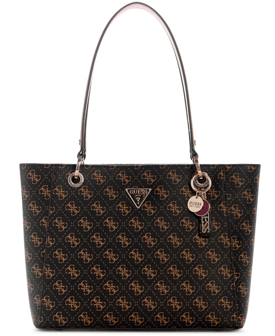 

Женская сумка-тоут Noelle II GUESS, Brown Logo