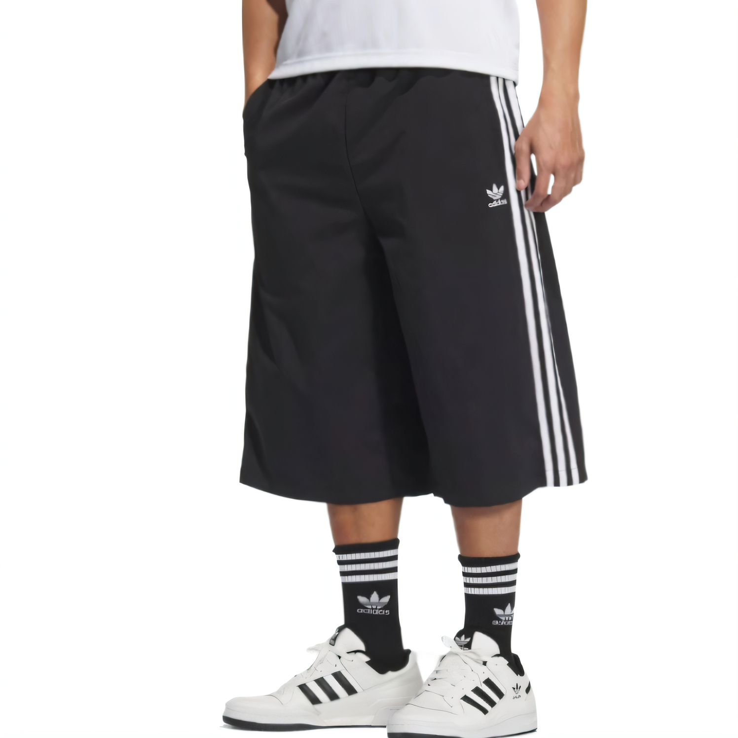 Adidas Originals Классические шорты Casual мужские Black/White — фото 3