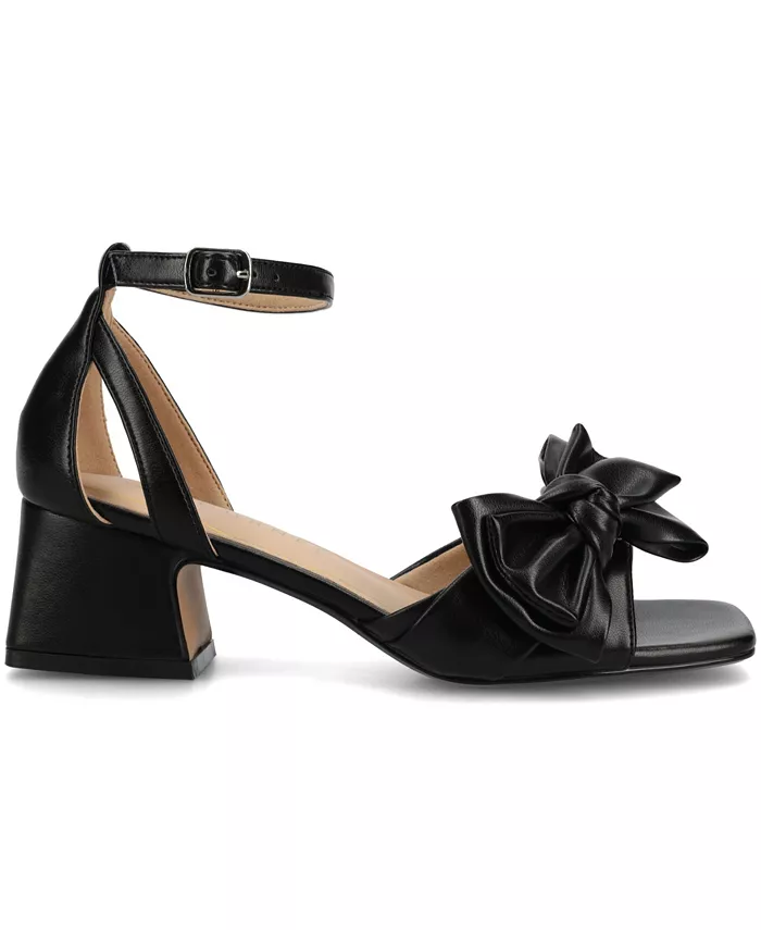 Женские босоножки Zevi Block Heel на платформе Journee Collection, черный — фото 2