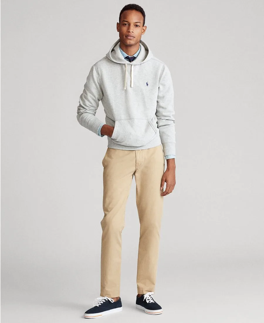 Мужская флисовая толстовка с капюшоном Polo Ralph Lauren, Andover Heather — фото 4