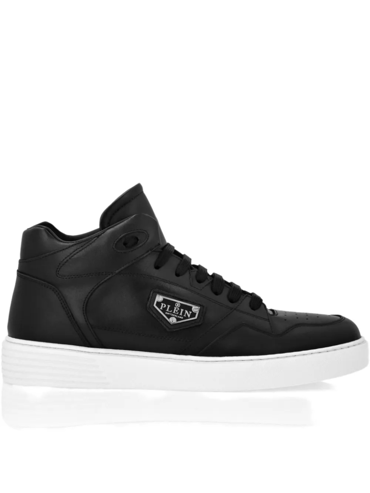 

Кожаные высокие кеды Philipp Plein, черный
