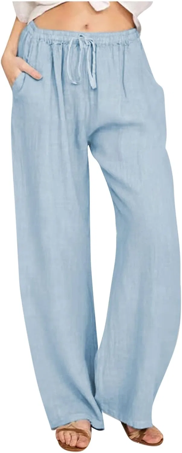 Спортивные штаны с завязкой на талии, Sky Blue