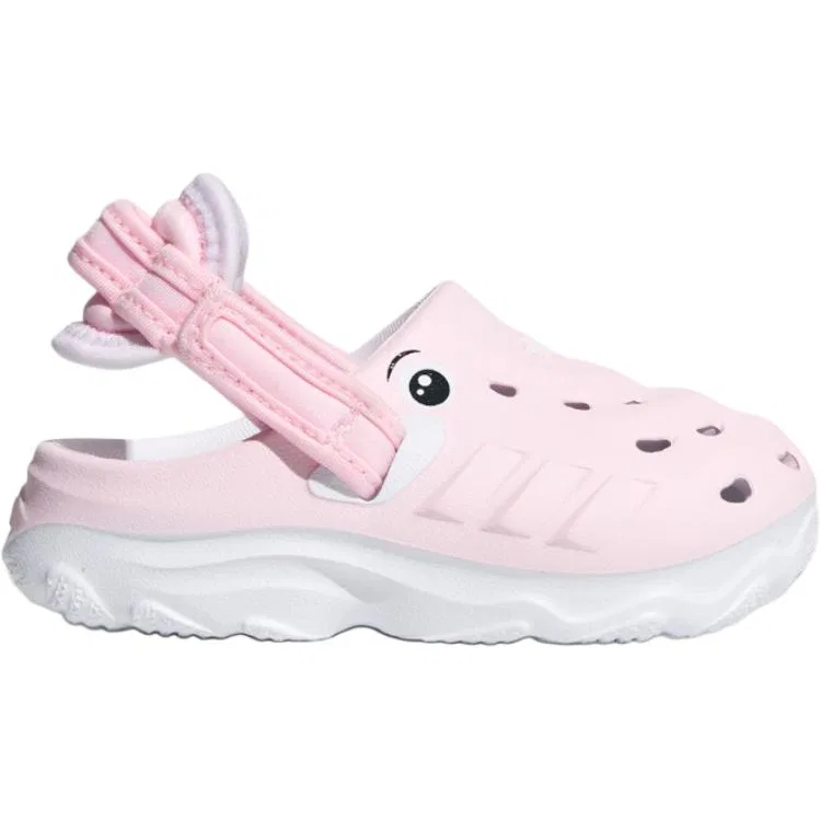 Кроссовки MAXXCLOG Low top для малышей, розово-белые Adidas, Pink White — фото 3
