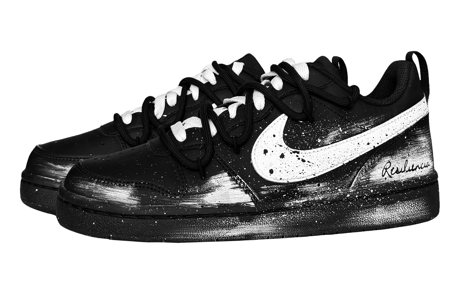 Court Borough Whispers In The Ruins Low top детские скейтбординг кроссовки для подростков Nike, черный — фото 4