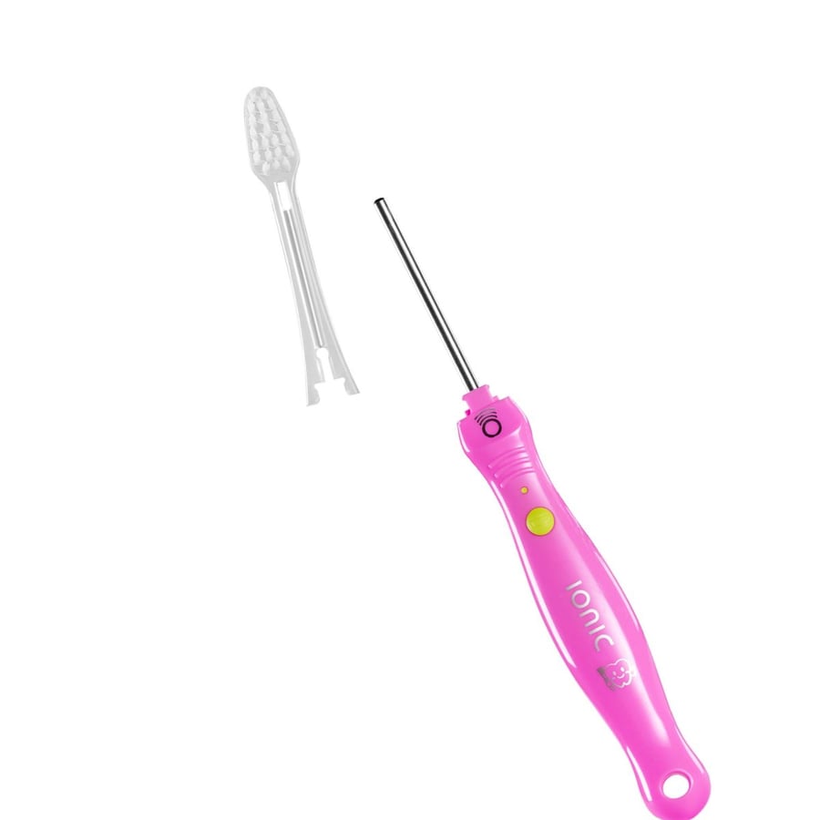 Детский набор - Ионная зубная щетка для детей IONICKISS Kids Soft Pink + 2 шт. Мягкие советы для детей Inna marka — фото 4