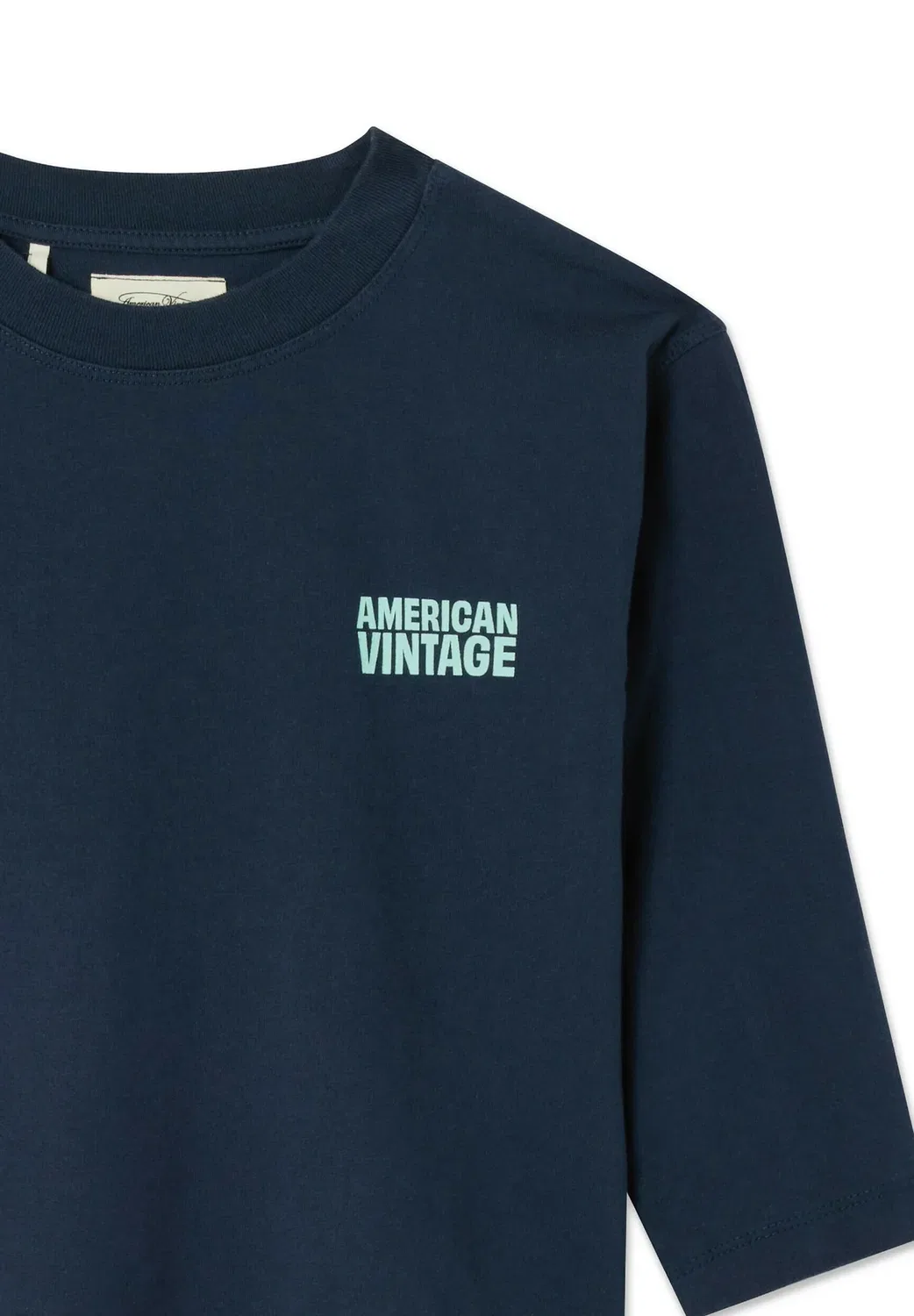 Детская футболка унисекс T-shirt enfant gixy с длинными рукавами American Vintage, Navy — фото 2