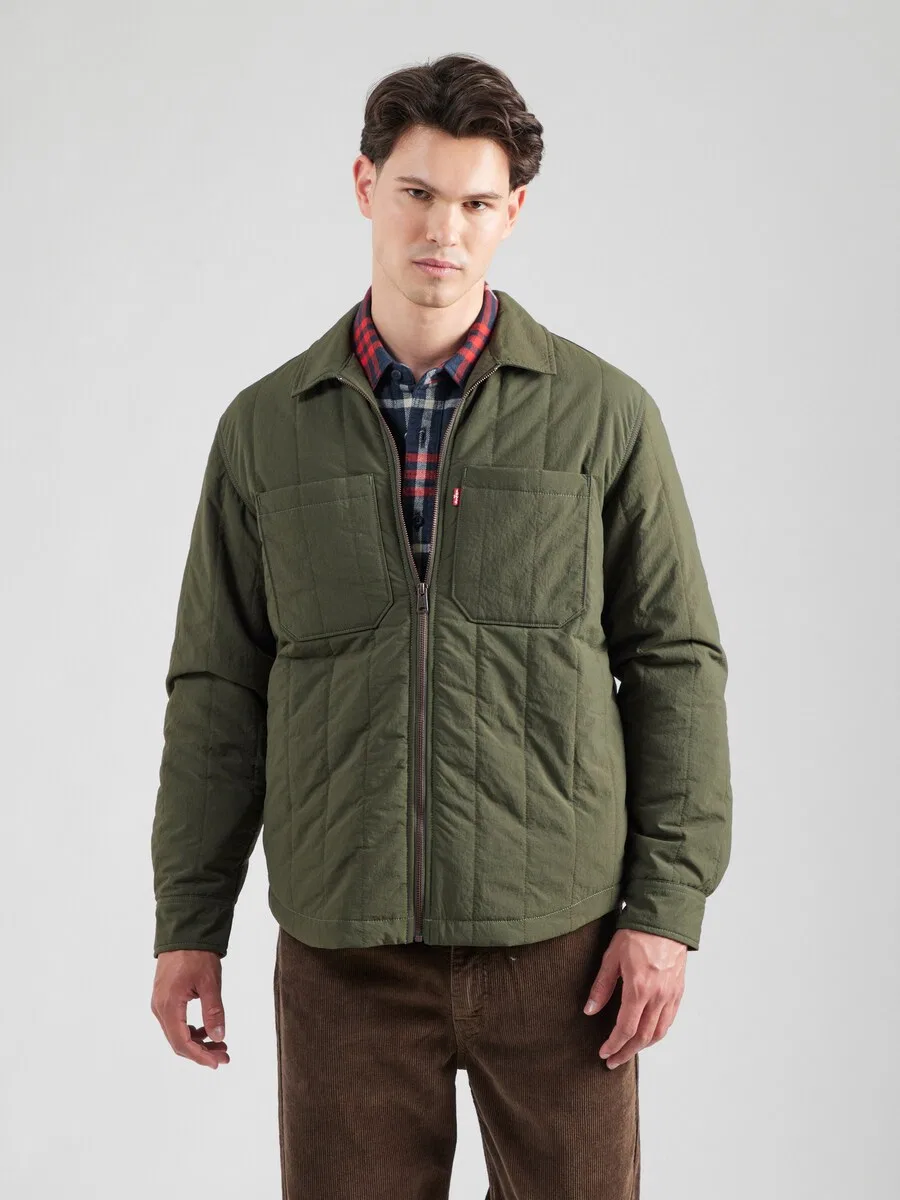Куртка LEVI'S Between-Season 'Kyren' темно-зеленого цвета — фото 3