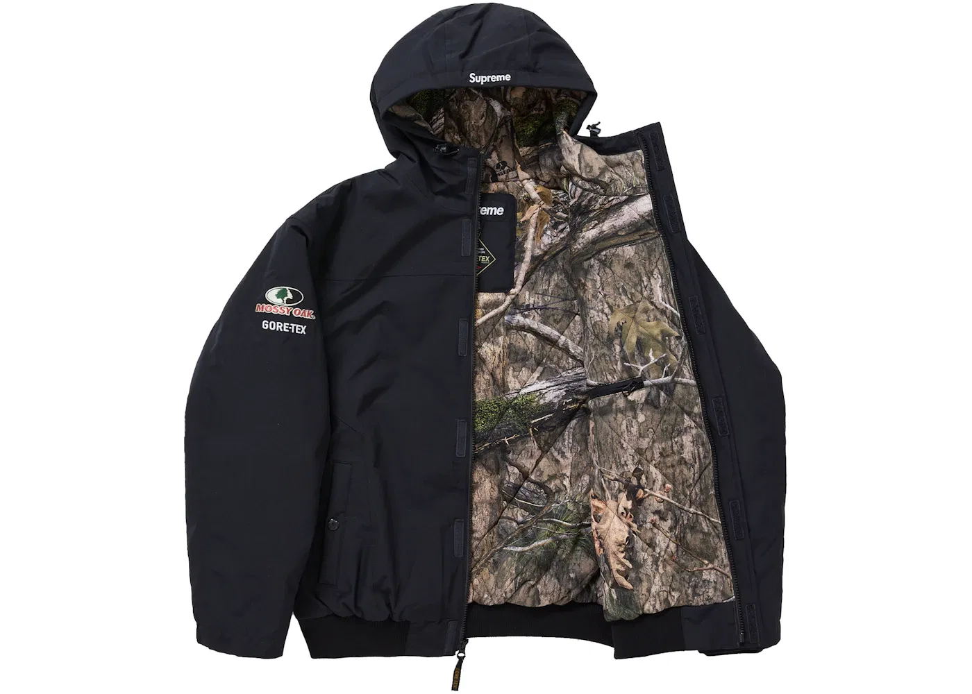 Мужская куртка с принтом Mossy Oak Supreme, Black — фото 2