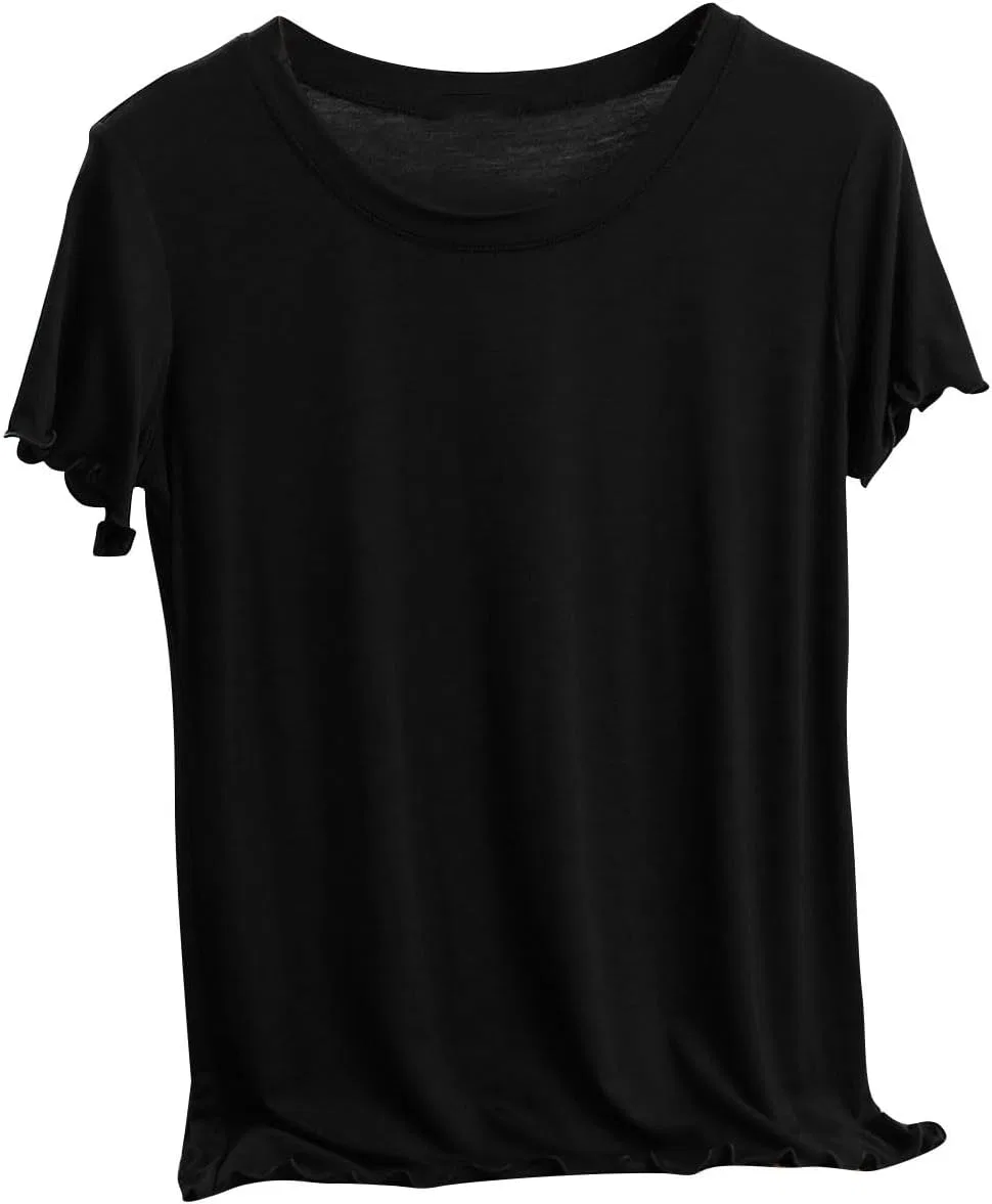 Женская футболка с круглым вырезом Modal, Black