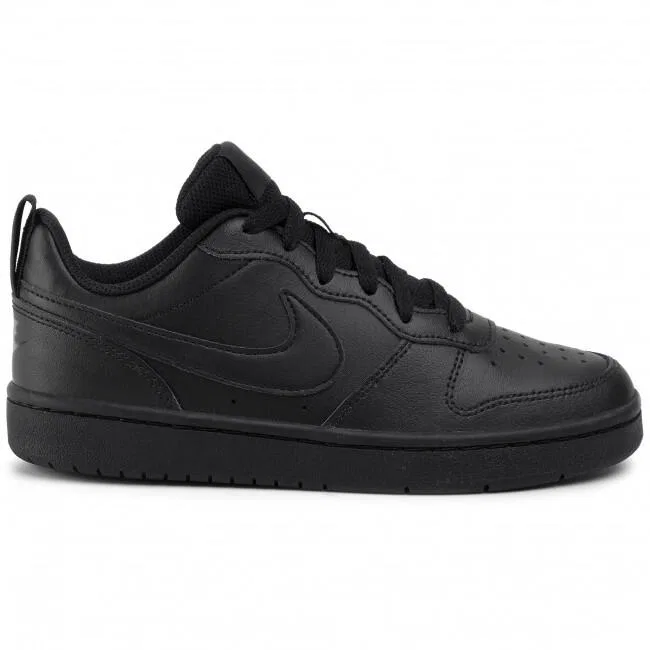 Детские кожаные кроссовки Nike Court Borough Low 2 (GS), Schwarz