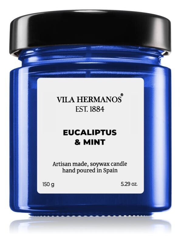 

Ароматическая свеча Vila Hermanos Apothecary Cobalt Blue Eucalyptus & Mint