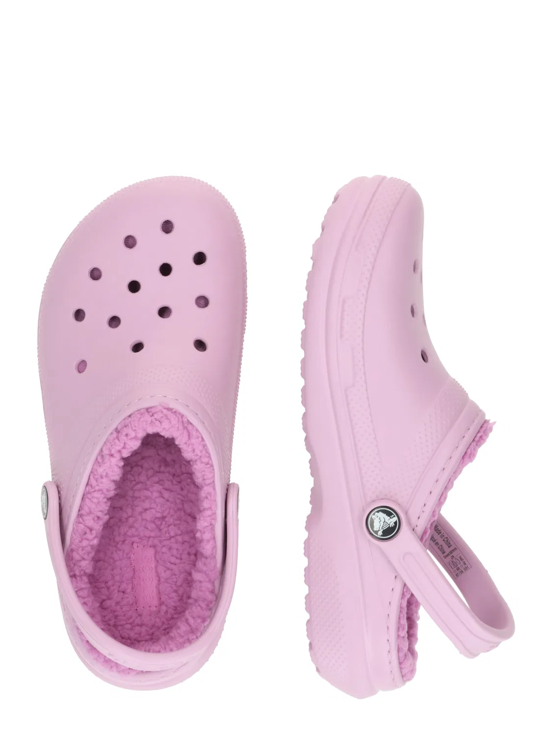Классические сандалии Crocs Flats в сливовом цвете — фото 3