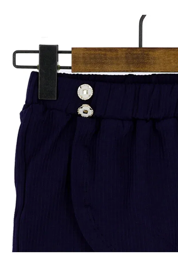 Детские шорты для девочек хлопковые Nr Narrengi, Navy Blue — фото 2