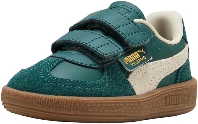 Детские кроссовки для мальчиков с кожаным верхом Palermo PUMA, Green — фото 2