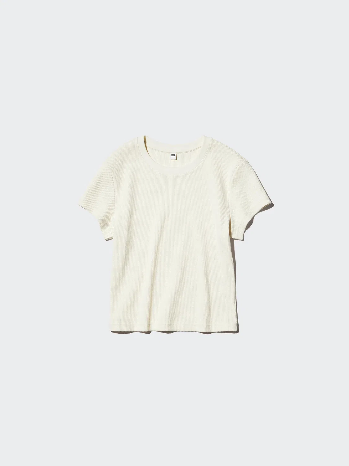 Футболка с коротким рукавом ребристая Uniqlo, сине-фиолетовый — фото 4