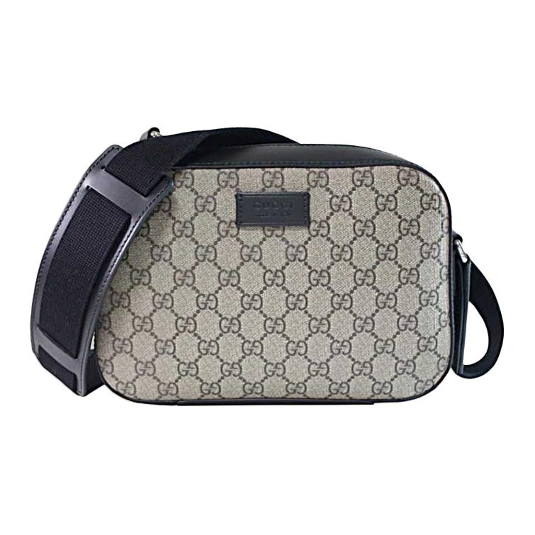 

GUCCI Сумка GG Supreme через плечо унисекс бежево-черная