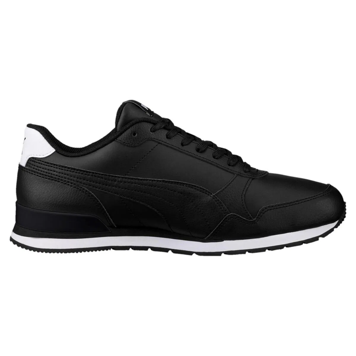 Детские кроссовки с кожаным верхом ST Runner v2 Full L Puma, Weiss — фото 2