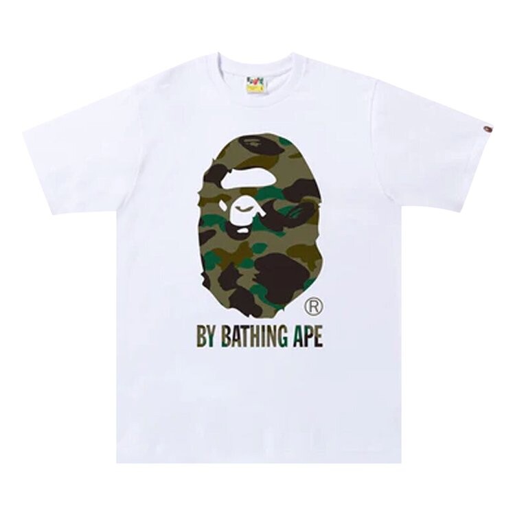 

Футболка BAPE 1st Camo By Bathing Ape Tee 'White/Green', белый