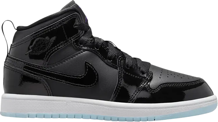 Кроссовки Air Jordan 1 Mid SE PS Space Jam, черный