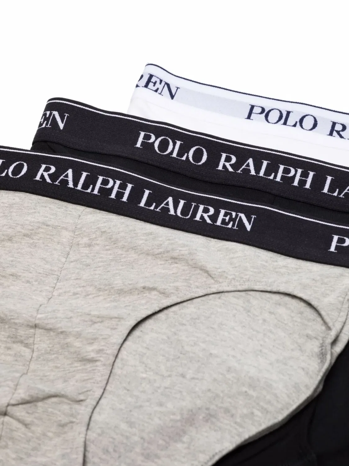 Polo Ralph Lauren Хлопковые брифы, набор из 3, черные — фото 2