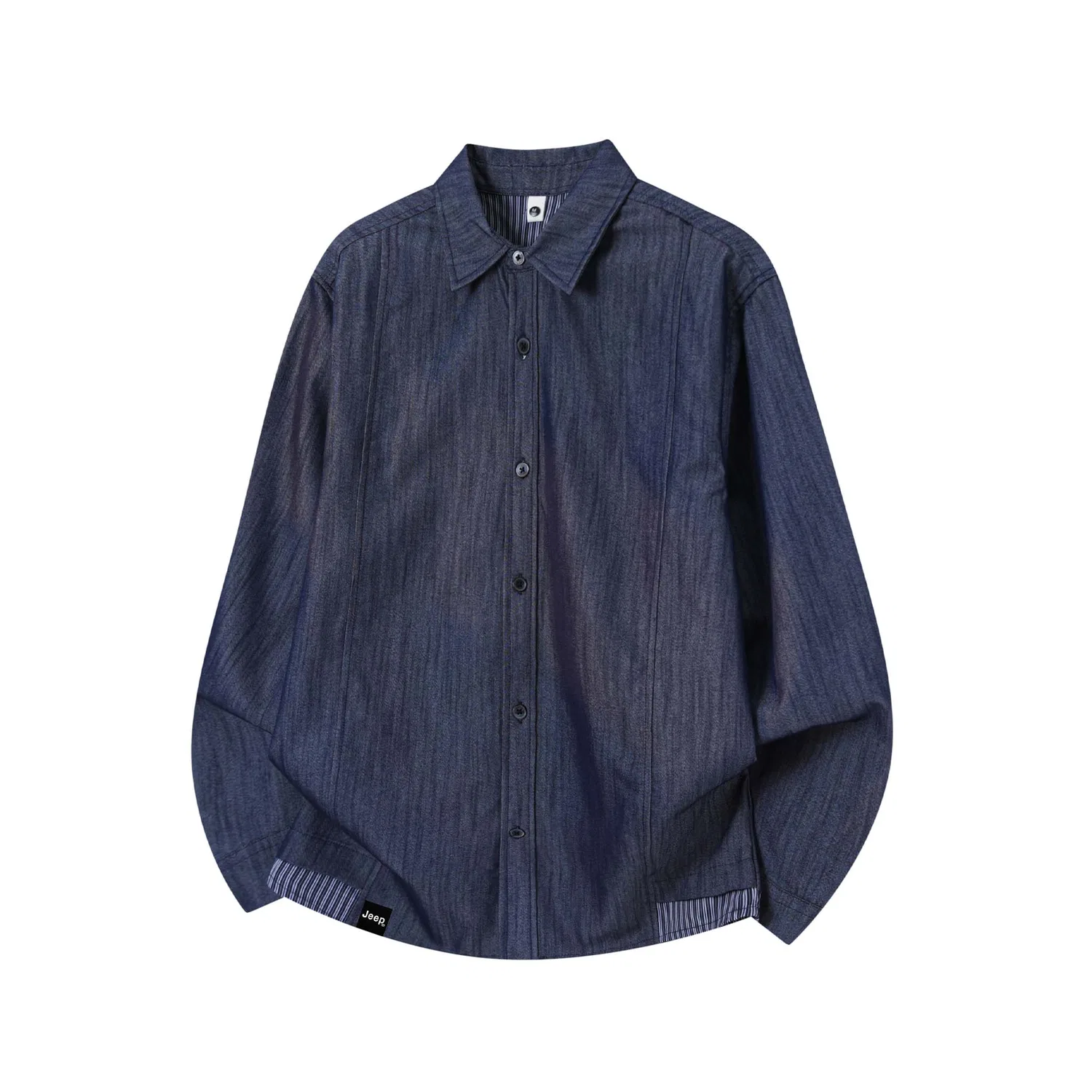 Детская джинсовая рубашка-поло с воротником, модель Urban Casual, Jeep, Denim Blue