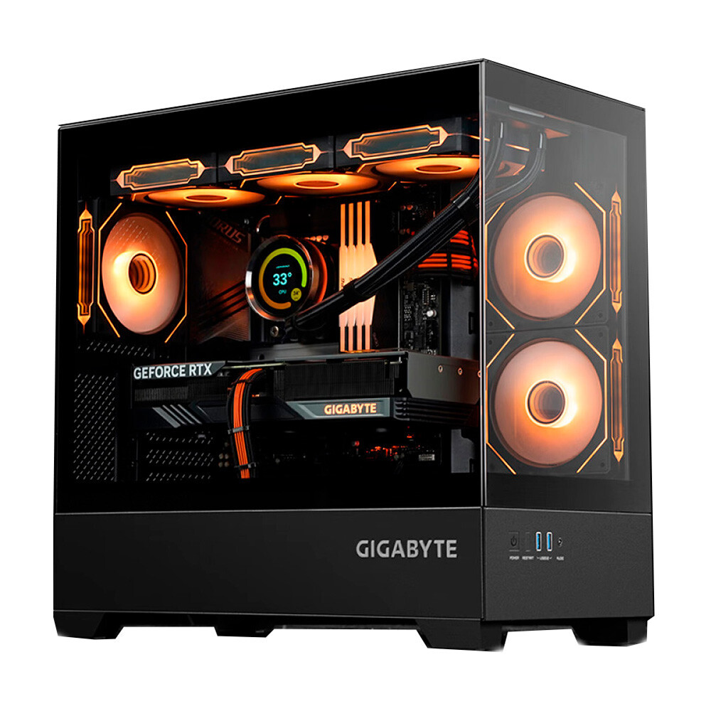 

Системный блок Gigabyte, 16 ГБ/1 ТБ, Core i5-14600KF, RTX 4070 SUPER, C201G Case, черный