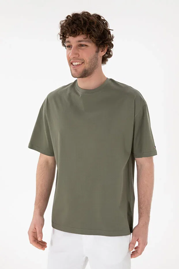 Мужская футболка хлопковая U.S. Polo Assn., Taupe — фото 4