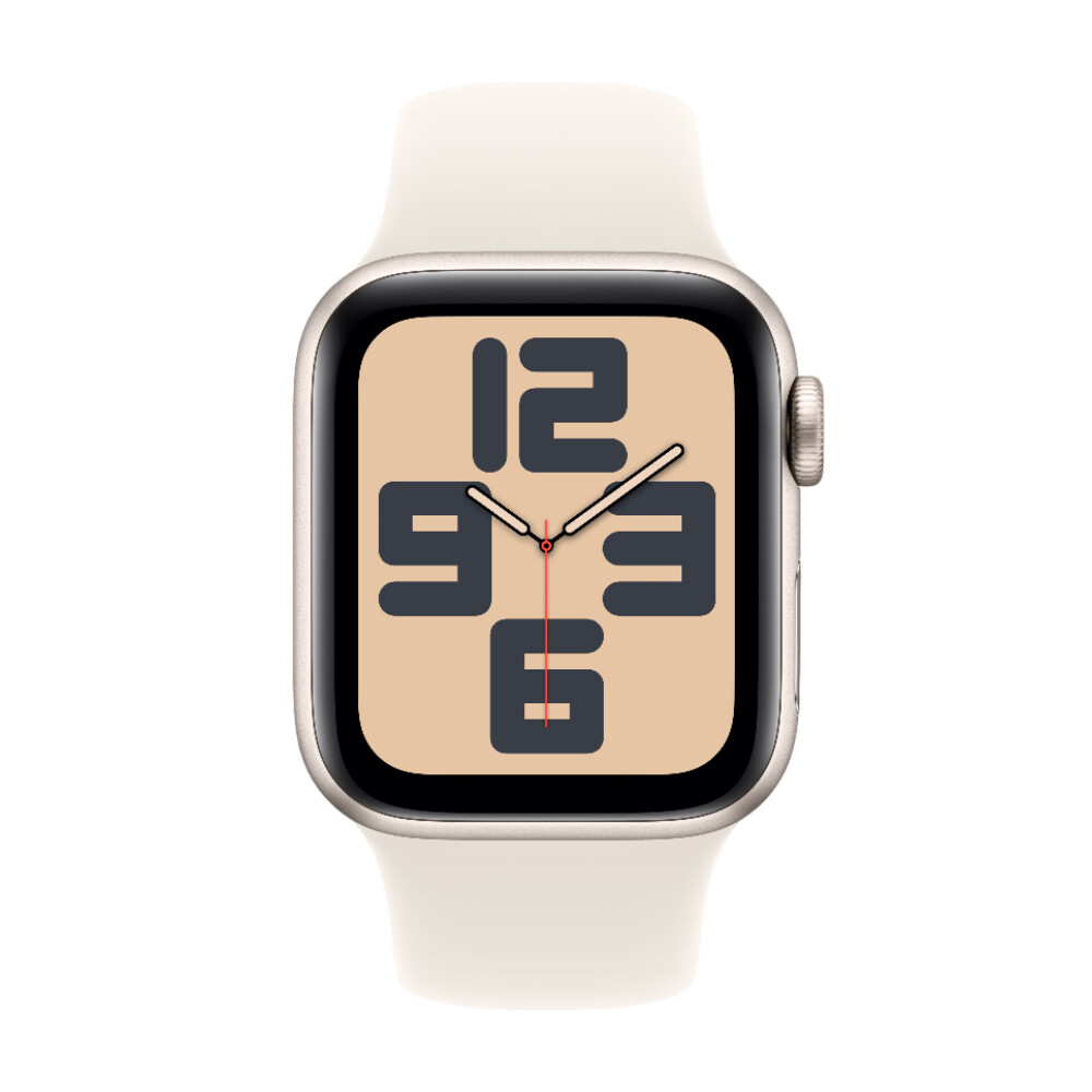 Умные часы Apple Watch SE 2024 (GPS), 40 мм, Starlight Aluminum Case/Starlight Sport Band - S/M — фото 2