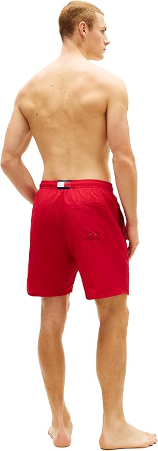 Плавательные шорты Tommy Hilfiger 7" with Drawstring Quick Dry, красный — фото 4