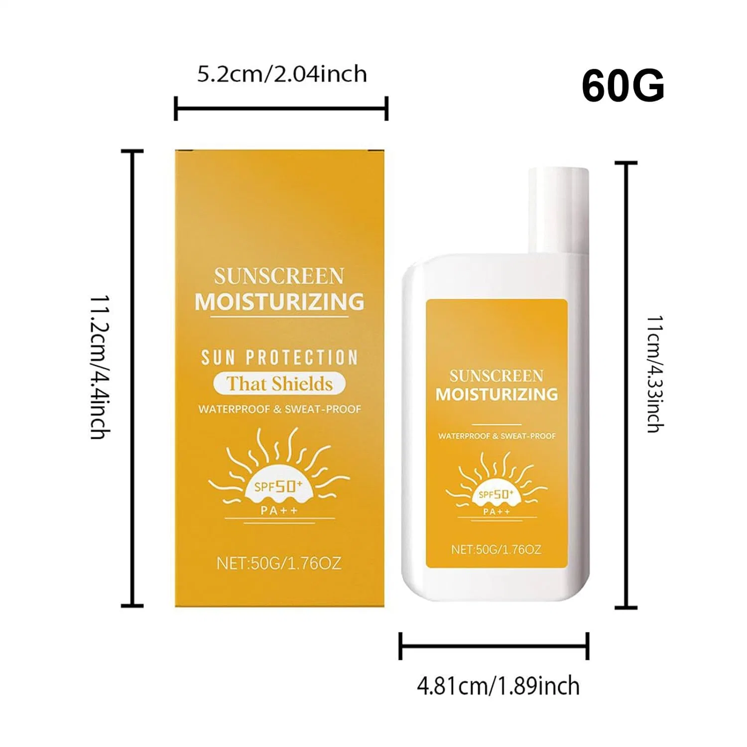 Generisch Солнцезащитный крем для лица SPF 50+, 60 г — фото 2